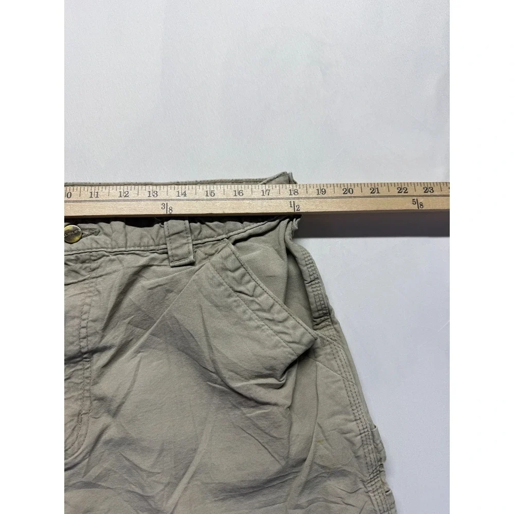 Carhartt Loose Canvas Utility Work Pants‎ Mens 36x32 Tan Original Dungaree Fit